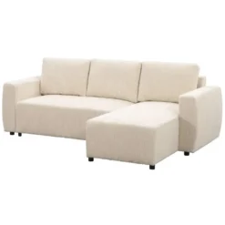 Slaapbank Novara - ecru - 85x230x155 cm