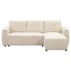 Slaapbank Novara - ecru - 85x230x155 cm