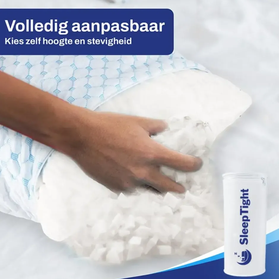 Sleeptight - Ergo Hoofdkussen Verstelbaar Traagschuim