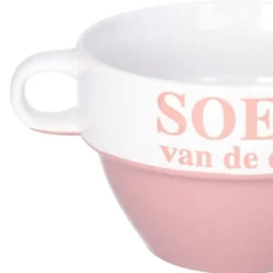 Soepkommen - Soep van de dag - oud roze - Stapelbaar