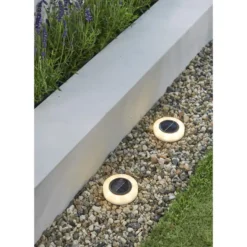 Solar decklights warm wit set van 3 x 2