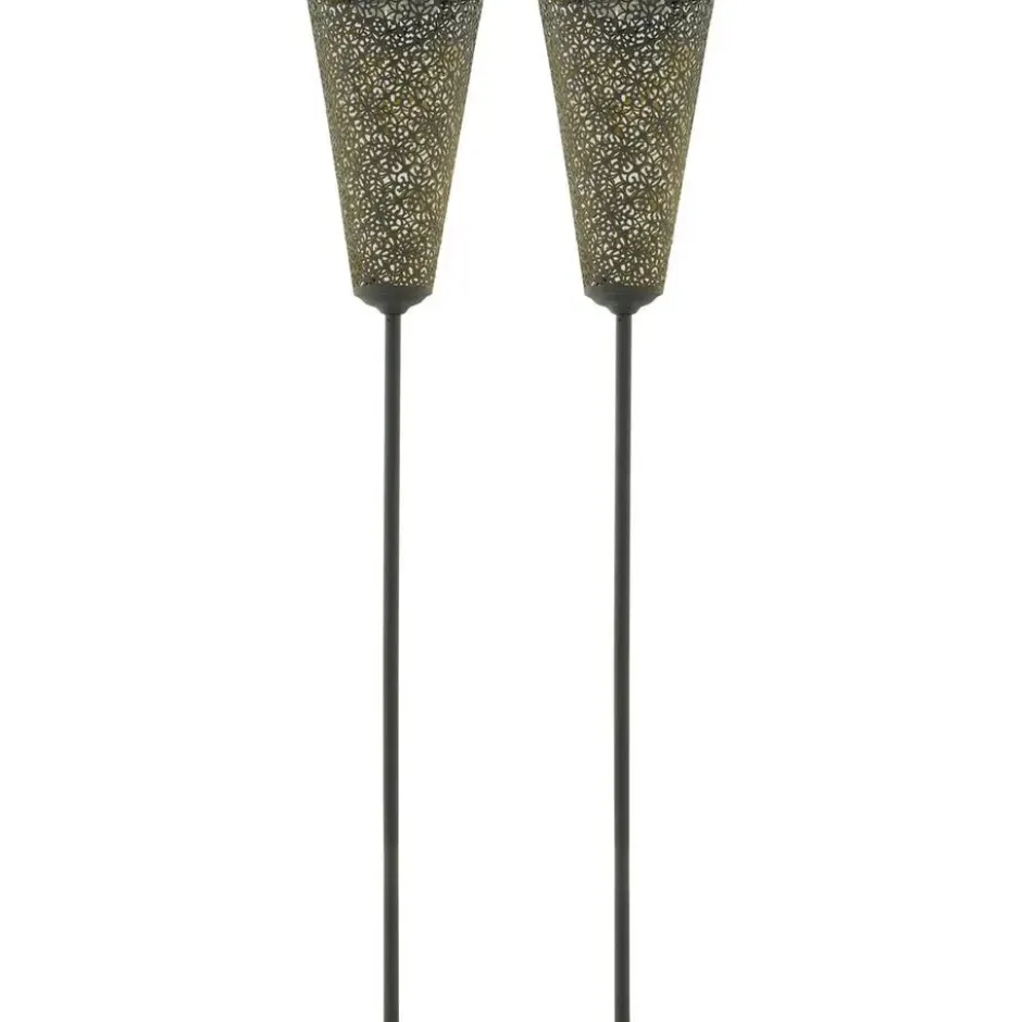 Solar fakkellamp Leeds 38 LED set van 2