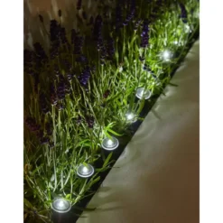 Solar lichtsnoer paaltjes warm wit set van 3