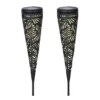 Solar metalen fakkellamp Jersey set van 2