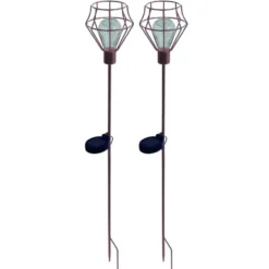 Solar priklamp Pentagon set van 2