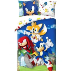 Sonic Dekbedovertrek Team - Eenpersoons - 140 x 200 cm - Katoen
