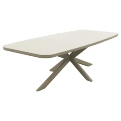 Soreno deens ovale tuintafel 240x110 cm. - Latte