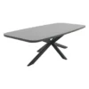 Soreno deens ovale tuintafel 240x110 cm. - Licht grijs