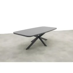 Soreno deens ovale tuintafel 240x110 cm. - Licht grijs