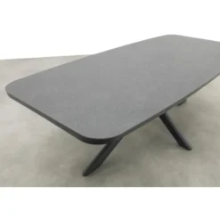 Soreno deens ovale tuintafel 240x110 cm. - Licht grijs