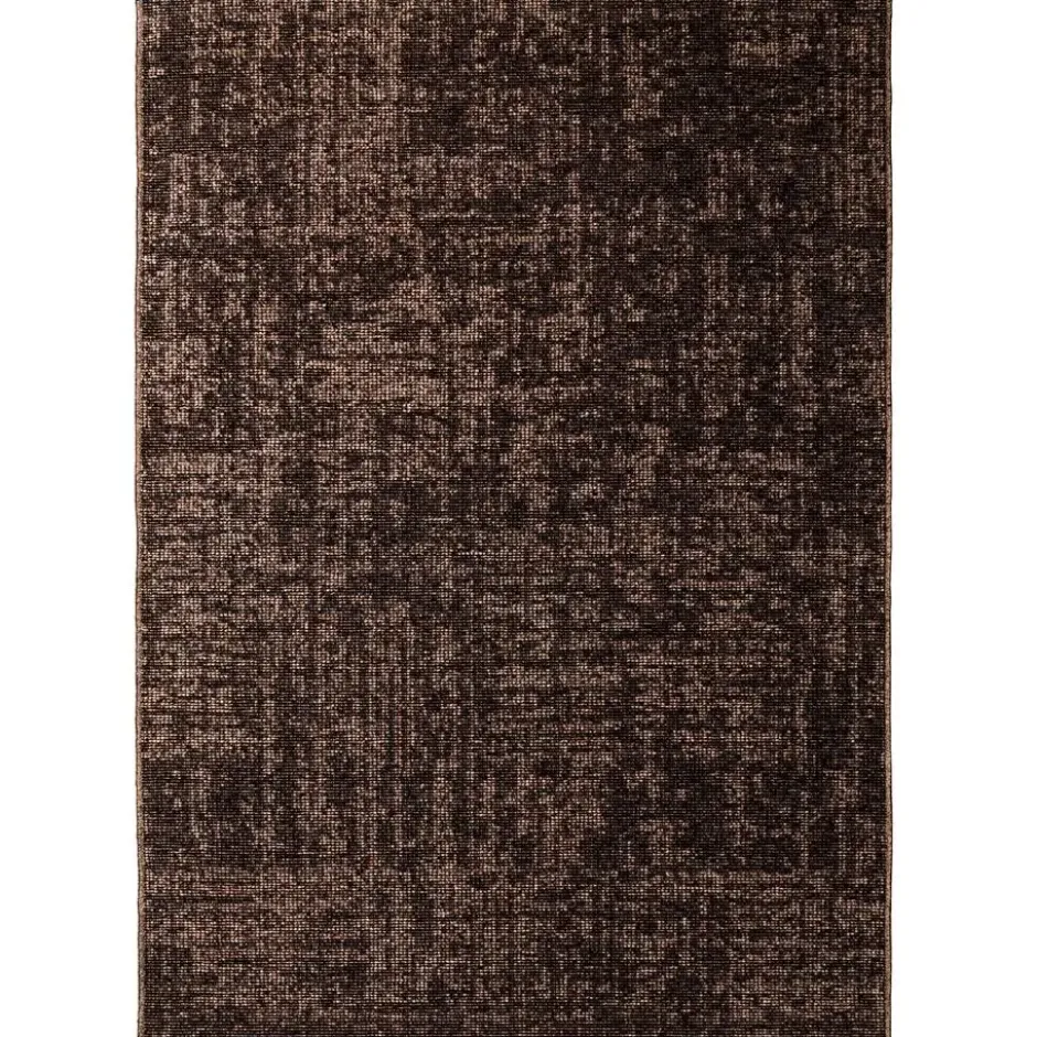 SPACE Velours Vloerkleed Effen Bruin - 160x230 CM