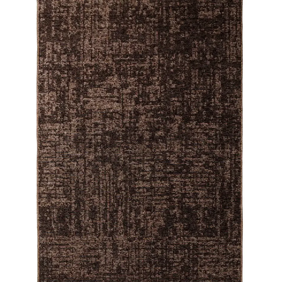 SPACE Velours Vloerkleed Effen Bruin - 160x230 CM