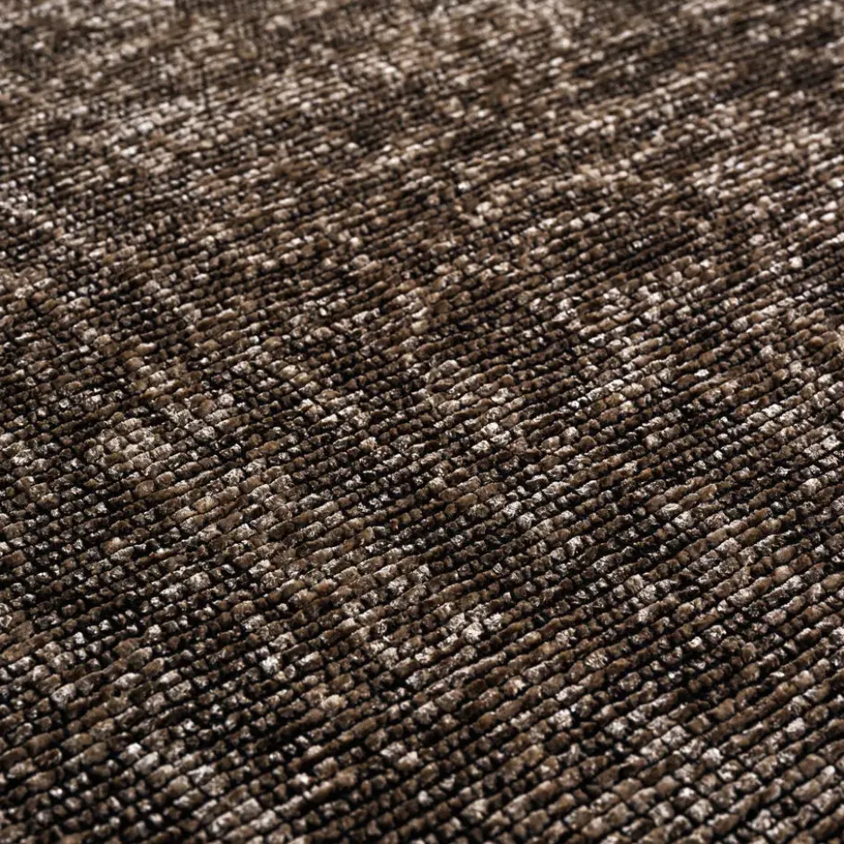SPACE Velours Vloerkleed Effen Bruin - 160x230 CM