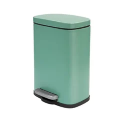 Spirella Pedaalemmer Venice - salie groen - 5L - metaal - 21x30cm