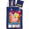 Sponge Bob Dekbedovertrek - Buddies - Eenpersoons - 140 x 200 cm - 65 x 65 cm