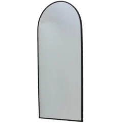 Staande Spiegel - Zwart Metaal - 80x3x180cm - Bowie