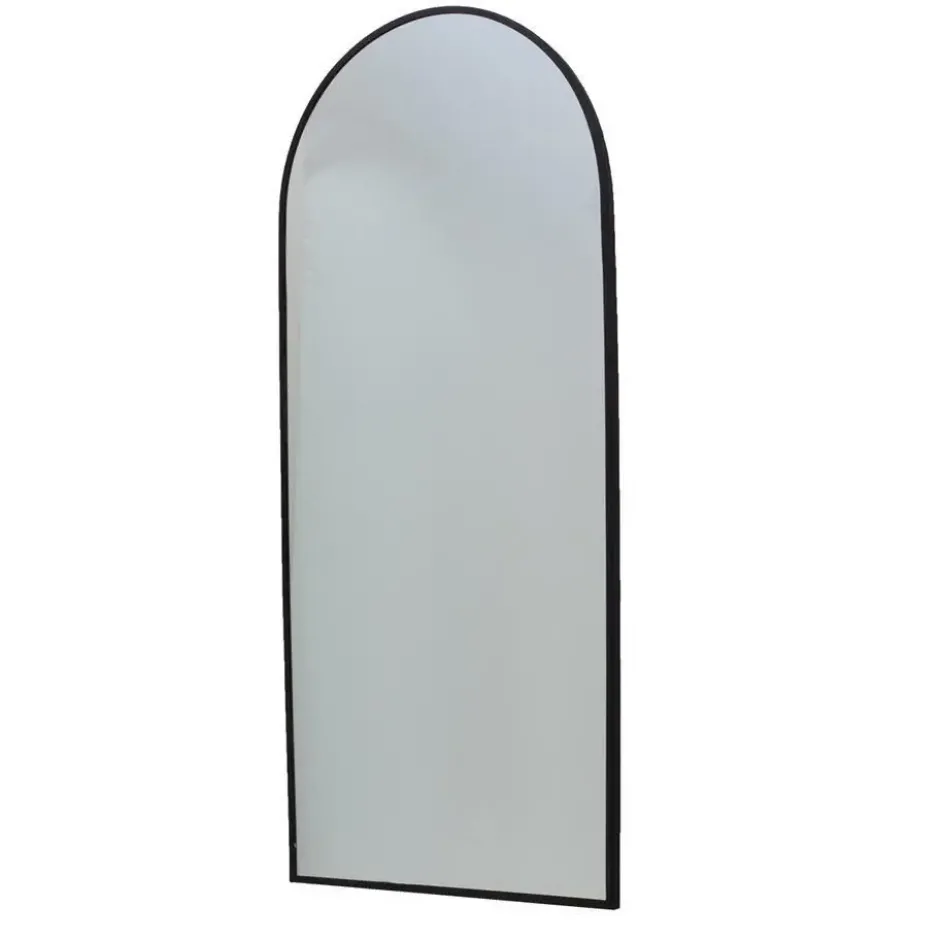 Staande Spiegel - Zwart Metaal - 80x3x160cm - Bowie