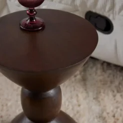 StarFurn - Bijzettafel Ron rond - bruin