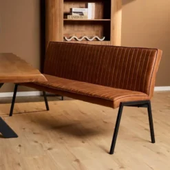 StarFurn - Eetkamerbank Tivoli Bull 185 cm - cognac