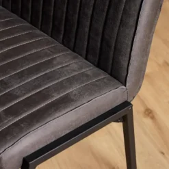 StarFurn - Eetkamerbank Tivoli Bull 185 cm - antraciet