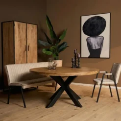 StarFurn - Eettafel Dakota rond ø140 cm - naturel