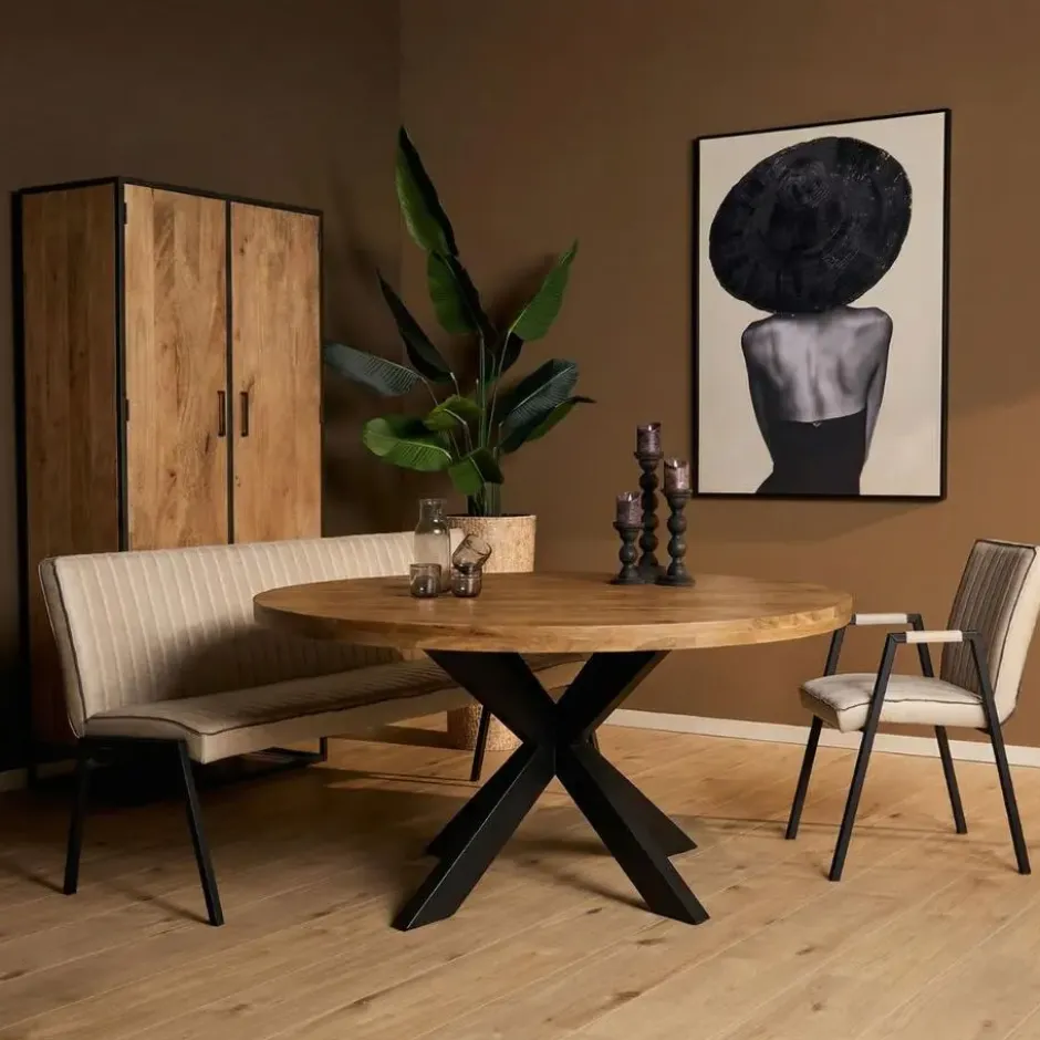 StarFurn - Eettafel Dakota rond ø140 cm - naturel