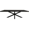 StarFurn - Eettafel Denver 160 cm rechthoek - zwart