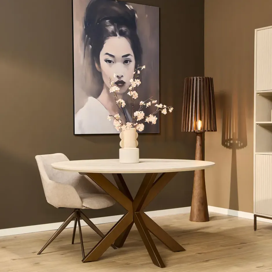 Starfurn - Eettafel Madison - Beige - 150x150x76 cm