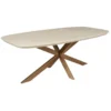 StarFurn - Eettafel Madison 160 cm Deens Ovaal - zand/brons