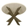 StarFurn - Eettafel Madison ø130 cm - zand/brons