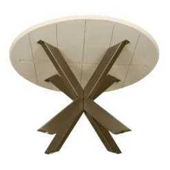 StarFurn - Eettafel Madison ø130 cm - zand/brons