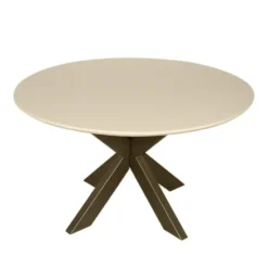 StarFurn - Eettafel Madison ø130 cm - zand/brons