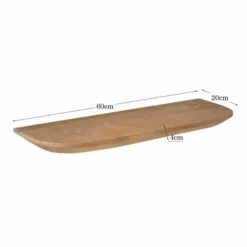 StarFurn - Gusta wandplank set van 3 - licht mangohout
