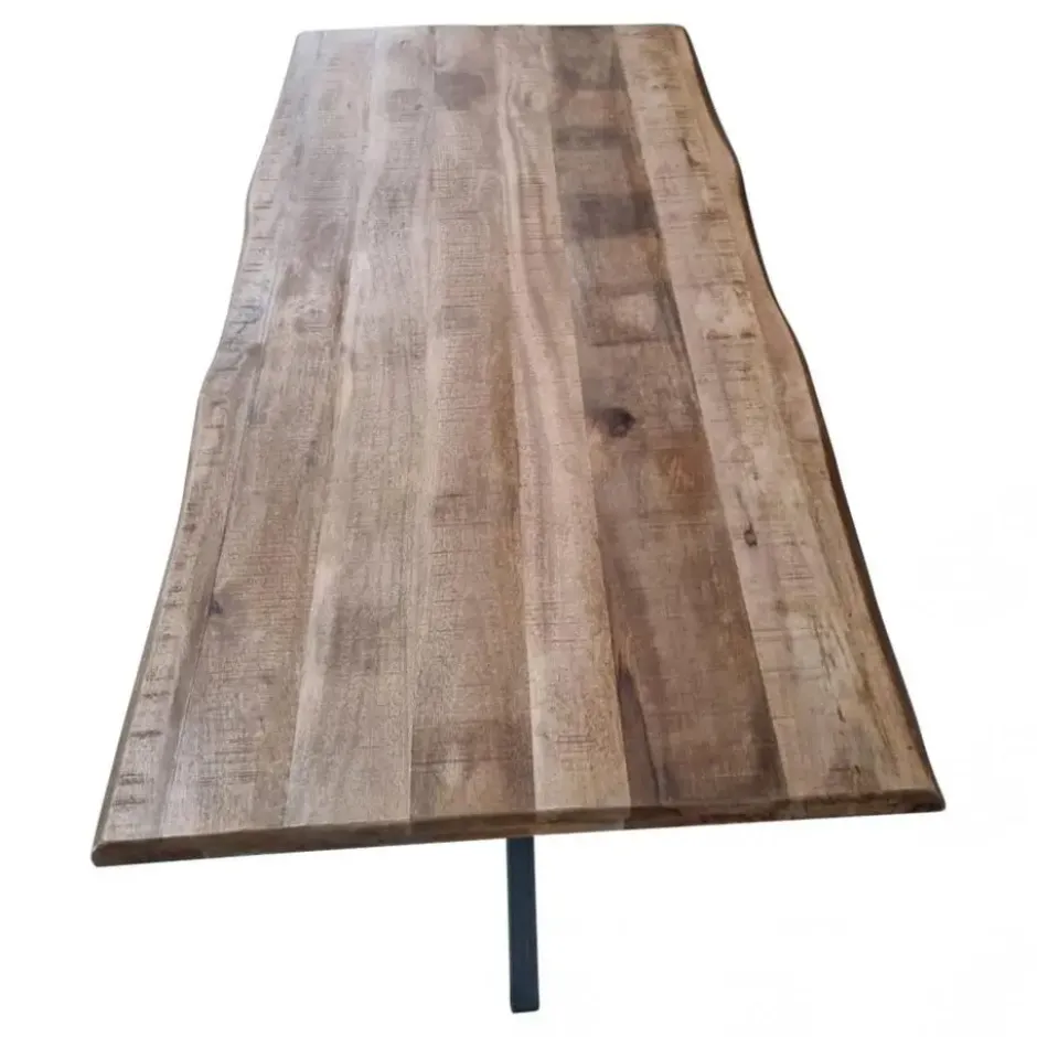 StarFurn - Rechthoekige boomstamtafel Boston - 220 cm - naturel