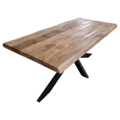 StarFurn - Rechthoekige boomstamtafel Boston - 220 cm - naturel