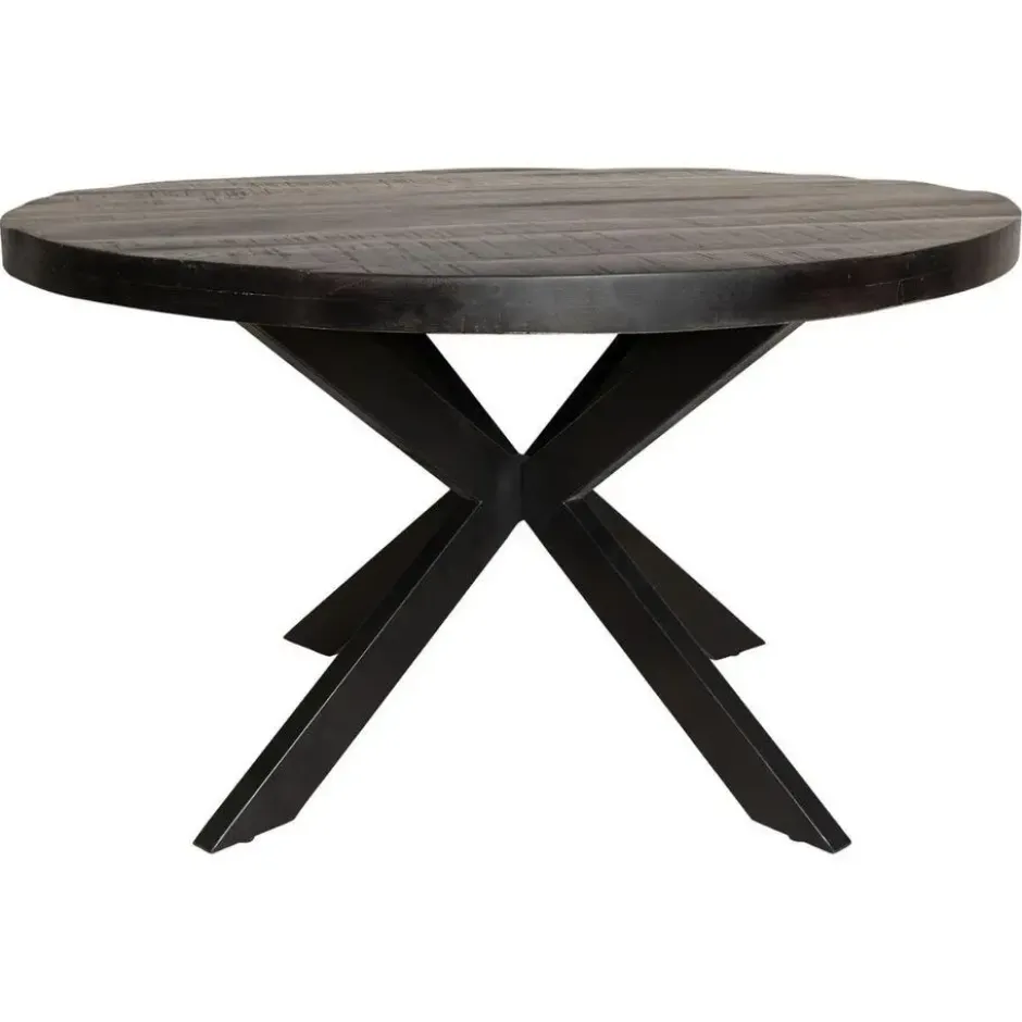 StarFurn - Ronde eettafel Denver - ø120 cm - zwart