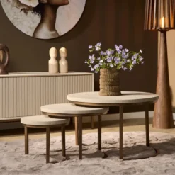 Starfurn - Salontafel Madison - Beige - 70x70x45 cm