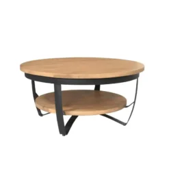 StarFurn - Salontafel Paras ø90 cm - licht mangohout