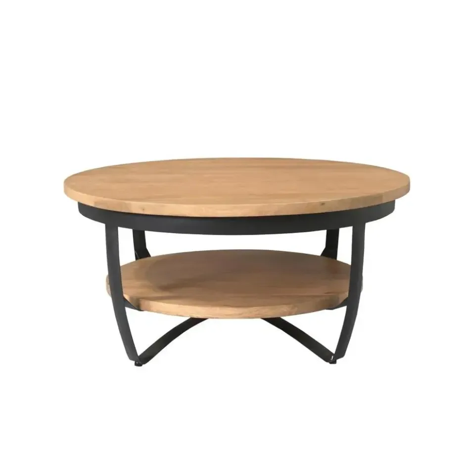 StarFurn - Salontafel Paras ø70 cm - licht mangohout