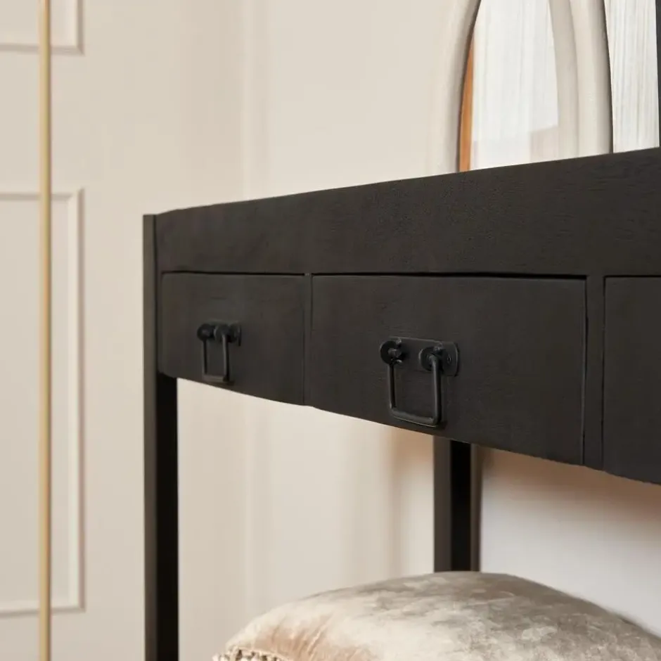 StarFurn - Sidetable Boaz - 150 cm - zwart