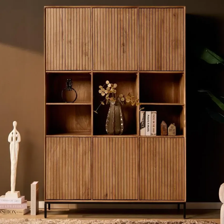 StarFurn - Vakkenkast Madison XL 135 cm - naturel