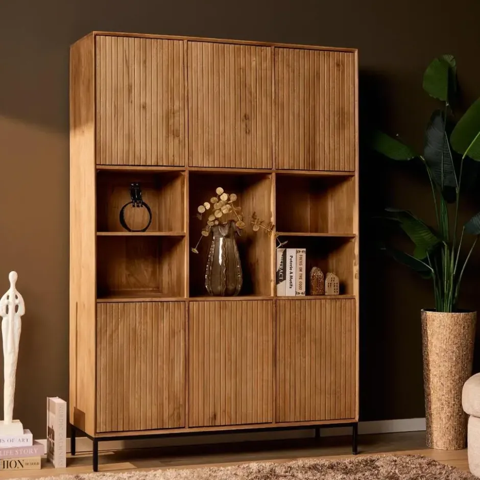 StarFurn - Vakkenkast Madison XL 135 cm - naturel