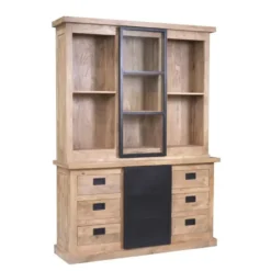 StarFurn - Vitrinekast Noa 160 cm - naturel