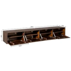 StarFurn - Zwevend Tv-meubel Vision 200 cm - bruin