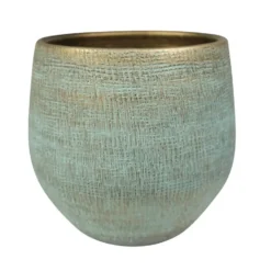 Steege Plantenpot - moderne look - blauw - 36 x 32 cm