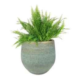 Steege Plantenpot - moderne look - blauw - 26 x 25 cm
