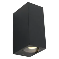Steinhauer Buitenlamp logan - 2 lichts - zwart - 7x15 cm