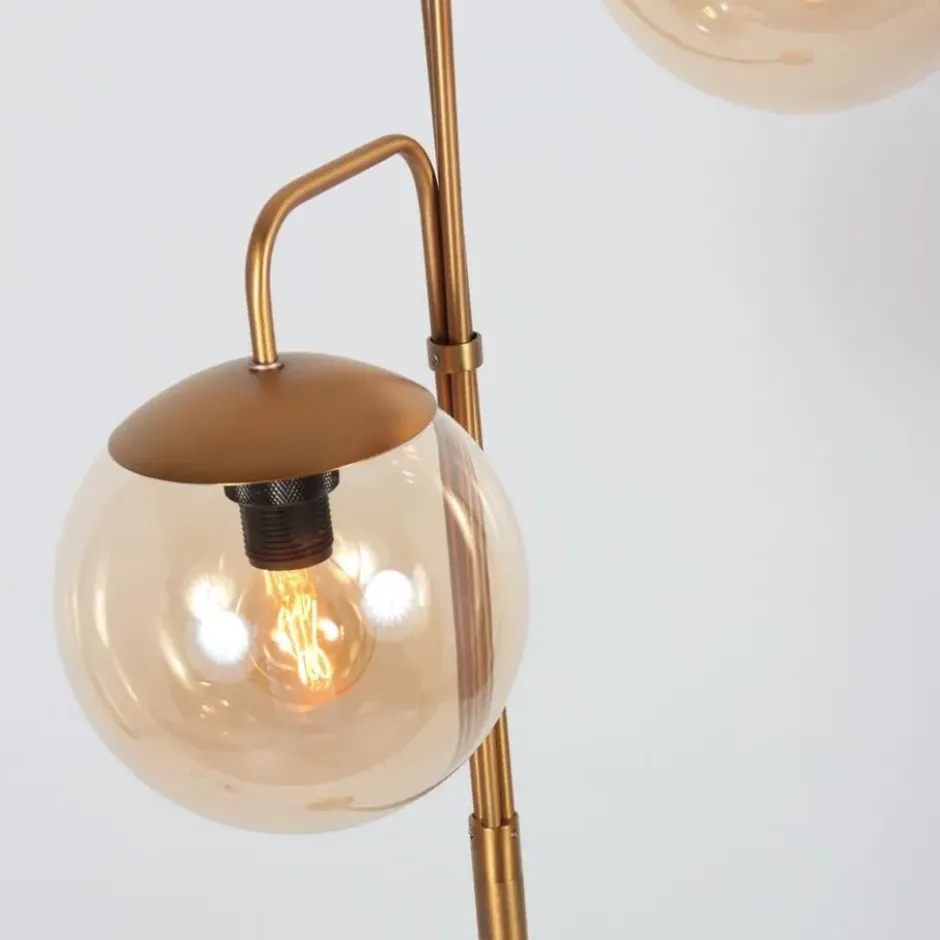 Steinhauer Vloerlamp Bollique - 3 lichts - brons - 24x172 cm