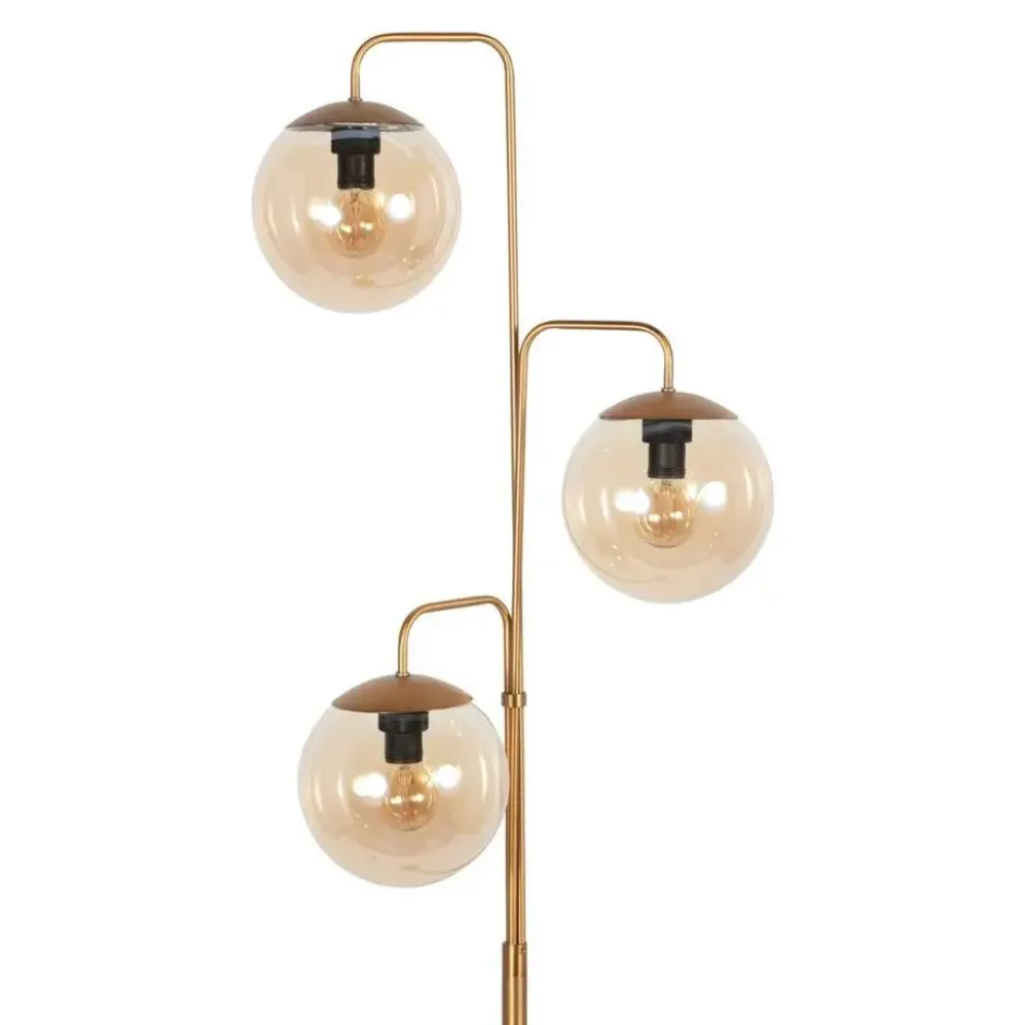 Steinhauer Vloerlamp Bollique - 3 lichts - brons - 24x172 cm