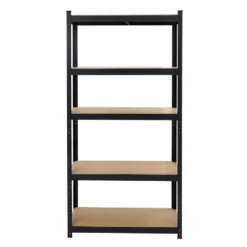 Stellingkast / Magazijnstelling - Zwart - 5 planken